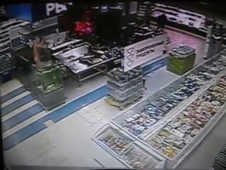 naked man bathed in a supermarket aquarium - kryvyi rih