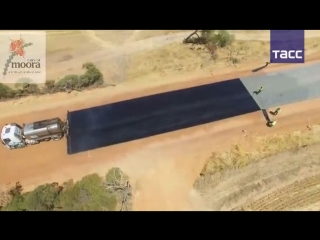 video of high speed road construction in australia