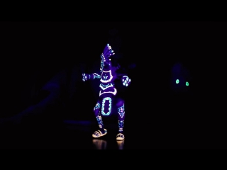 cool dance from a creepy glowing doll