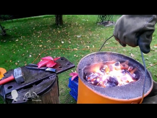 homemade gas forge diy   gas forge