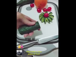 gorgeous cutting of vegetables and fruits