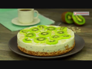 cake without baking for lovers of bananas and kiwi