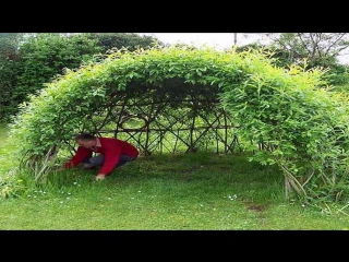 beautiful garden ideas for giving a do-it-yourself willow gazebo