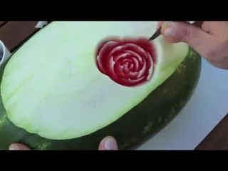 beauty watermelon carving
